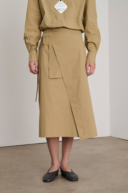 Jupe Dolce - Beige Foncé - Coton - Femme