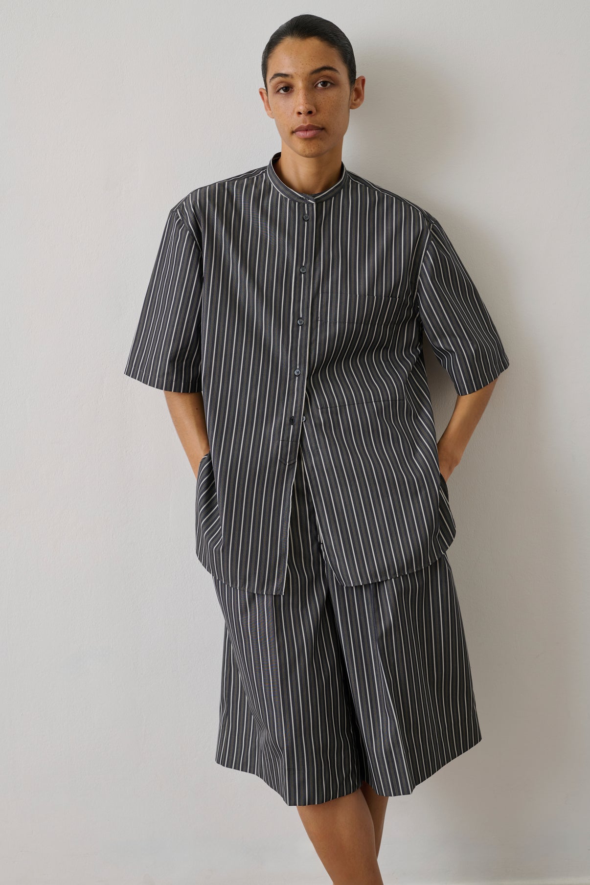 Chemise Hannah - Noir/Cardamome - Coton - Femme vue 1