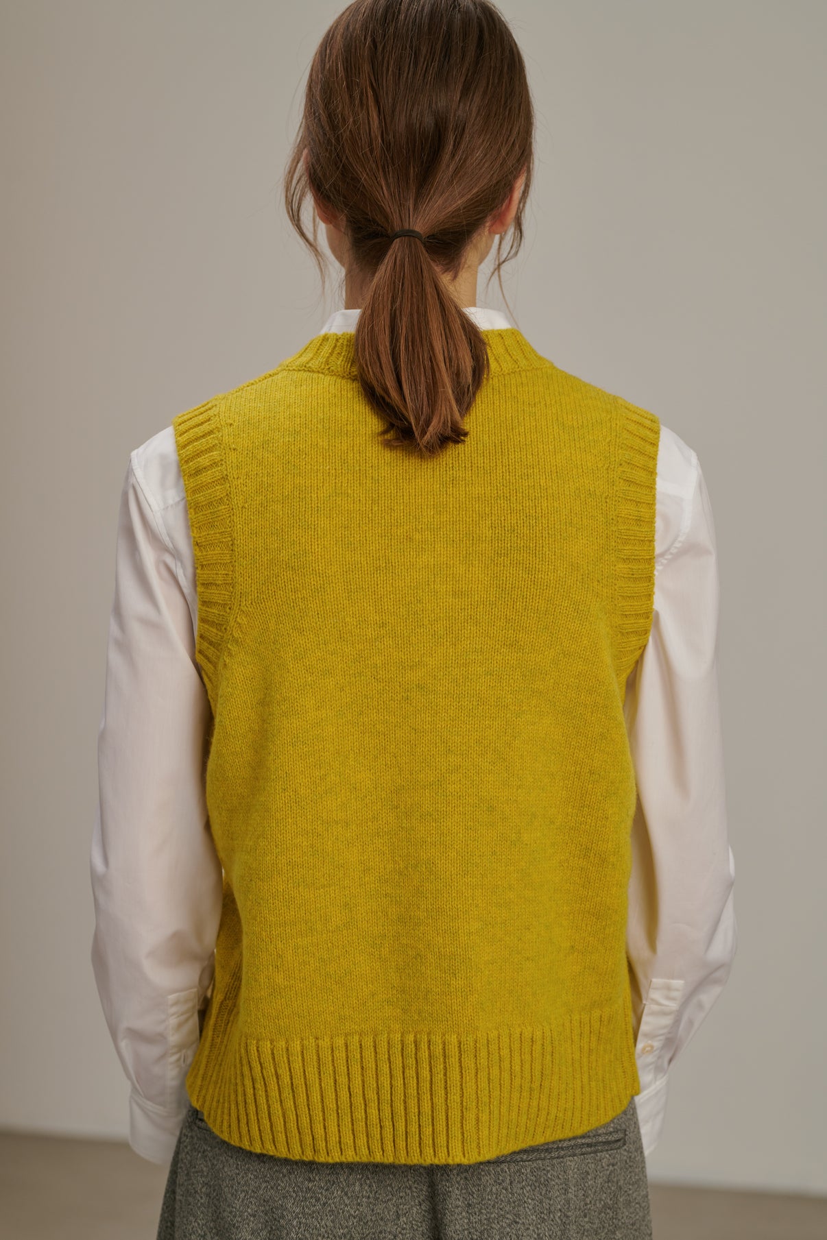 Pull Namaste - Jaune - Femme vue 2