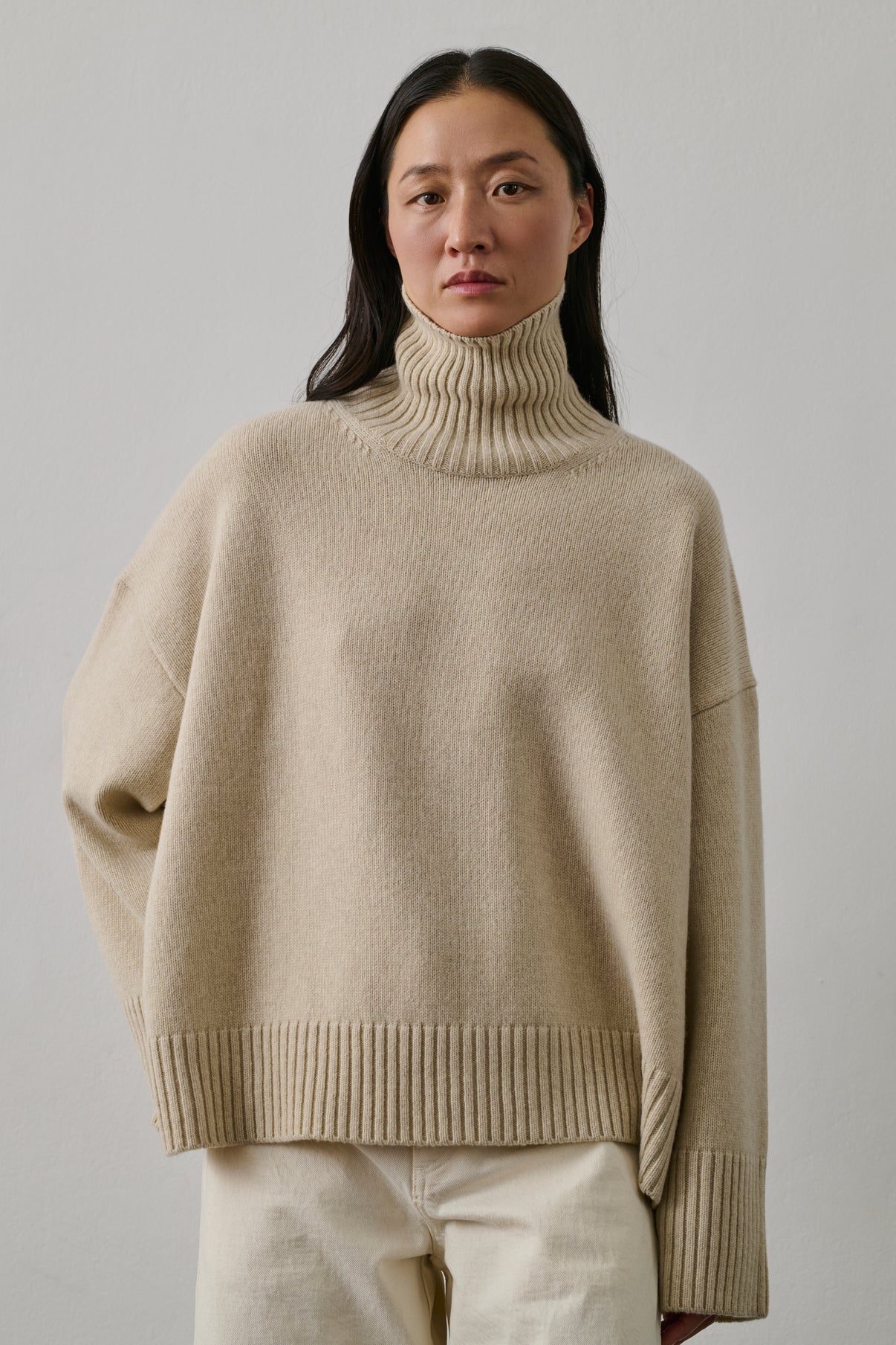 Pull William - Écru Chiné - Laine - Femme vue 3