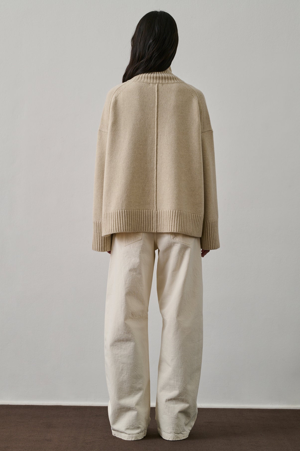 Pull William - Écru Chiné - Laine - Femme vue 2