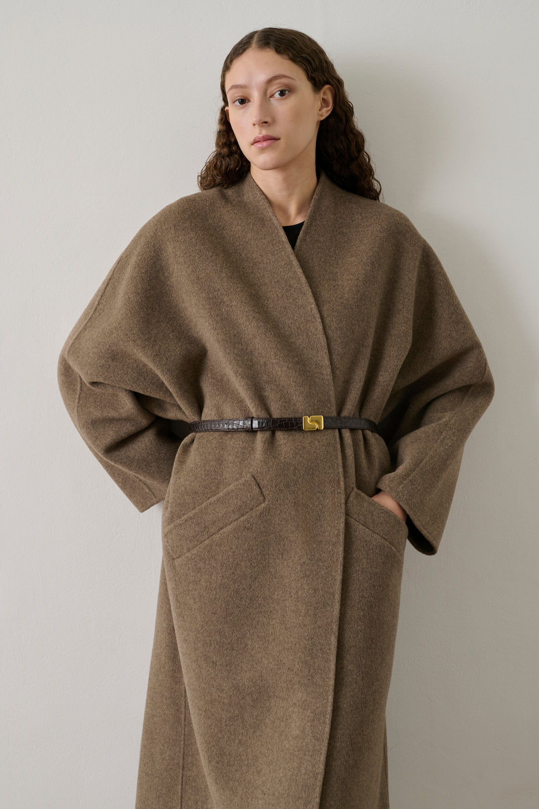 Ceinture Ninon Mini - Marron Foncé - Cuir - Femme