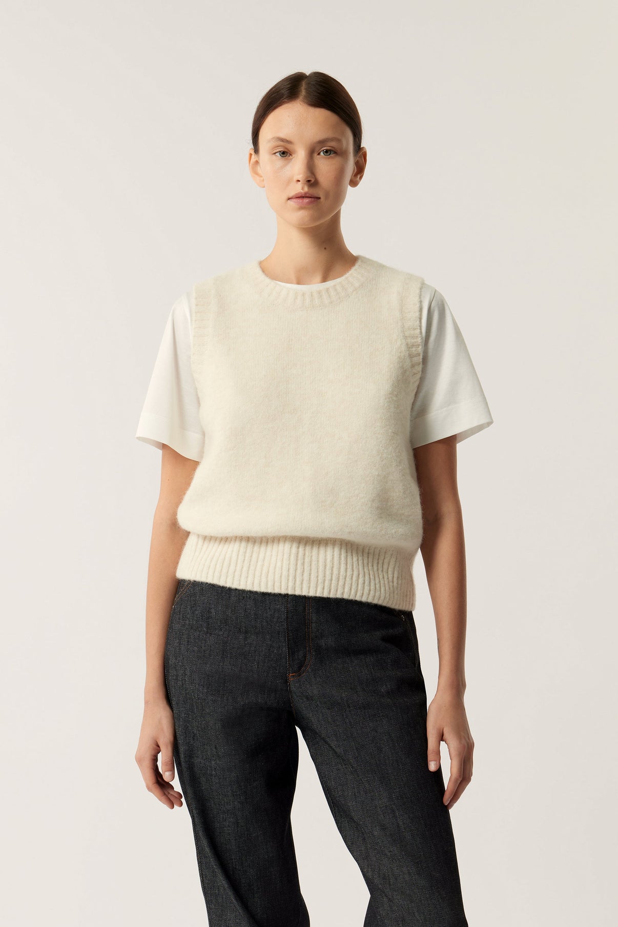 NAMASTE OFF-WHITE SWEATER vue 1